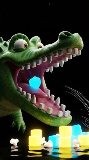 Crocodile Monster Cube Chomp 🐊😂 | BlokMonz