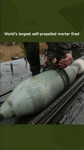 World's largest self propelled mortar fired #mortar #military #army