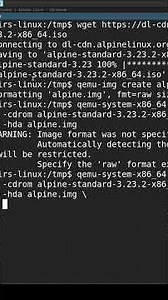 Making Alpine Linux QEMU Virtual Machine
