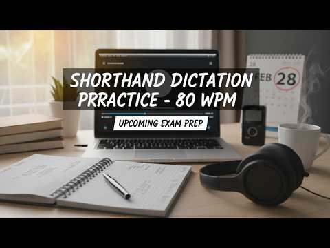 Boost Your Speed with 80 WPM Shorthand Journal Dictation | Perfect Practice for Stenographer Exams!