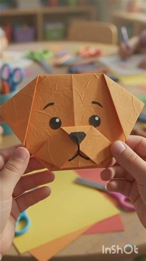 Easy Origami Dog Craft for Kids 🐶 | Step-by-Step Paper Dog Tutorial for Beginners#Dogmakingcraft#DIY
