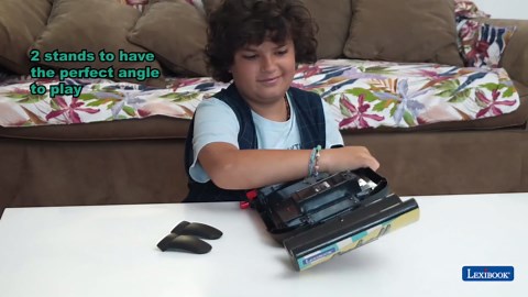 LEXIBOOK, Spider-Man, Electronic Table Pinball, Action and Reflex Game for Children and familiy, LCD Screen, Light and Sound Effects, Blue/red, JG610SP