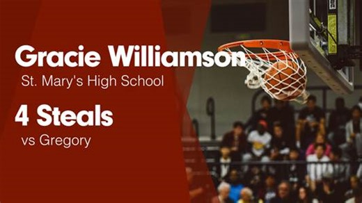 Gracie Williamson Game Report: vs Summerland [Clearwater/Ewing/Orchard]