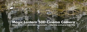 Canon EOS 50D raw video - 2x anamorphic (2560x960p)