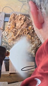 ✨🌊Jerry cleans a dazzling large needle quartz cluster from the WWII tunnel💎Visit avantmining.com for information on booking private digs and details on our public quartz crystal dig at Fisher Mountain in Mt Ida, Arkansas⛏️#crystal #quartz #quartzcrystal #crystalmagic #minerals #naturebeauty #geology #exploremore #discover #amazing #gemstone | Avant Mining LLC
