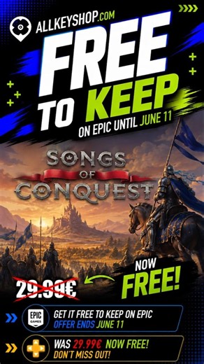 Songs of Conquest is FREE to Keep Right Now! 🎮🔥