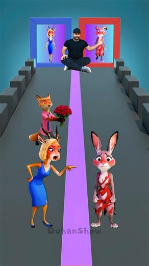 POV 💐 Judy Hopps and Gazelle in the Brain Run! 191% #animation
