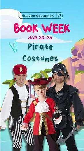 Book Week 2022 Kid's Pirate Costumes