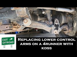 Replacing Lower Control Arms on a Toyota 4Runner with KDSS (same for a Lexus GX460)