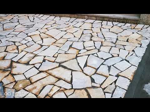 Poplocavanje dvorista, staza lomljinim kamenom. Uredjenje dvorista, izrada fontana, majstor za kamen