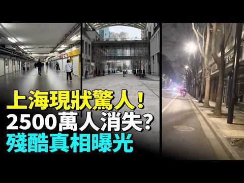 上海現狀驚人！2500萬人消失？魔都四大怪象，越來越多人心慌…#睇大陸