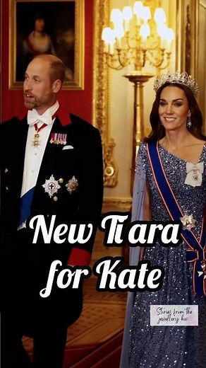 Princess Catherine wore a "New" Tiara, which originally belonged to Queen Victoria.
