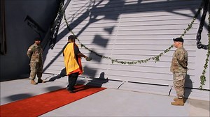 The 8th Theater Sustainment command celebrated the arrival the U.S...