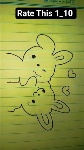 cute bunny drawing 😻 #diyprojects #viral #trendingshorts #bunny #love