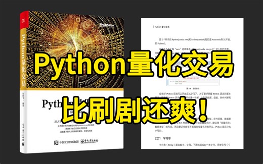 【比刷剧还爽！】这太完整了！python金融分析与量化交易实战课程，全程干货无废话 入门到精通一步到位！（数据挖掘分析/大数据/可视化/投资/金融/股票/算法）