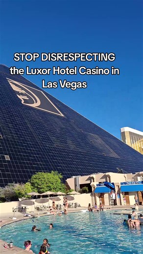 stop disrespecting this Hotel Casino the Luxor is solid as can be. GREAT POOL AREA, GREAT RATES, PEACEFUL PART OF LAS VEGAS STRIP. #lasvegaspools #vegas #Vegashotels #luxorhotel #Sincity