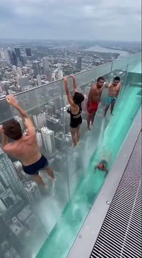 Infinity Pool FAIL… The Entire Wall Breaks OFF the Building 💥💦🏙️ #aivideoediting