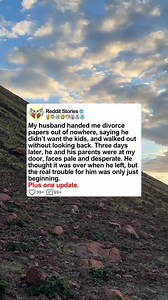 My husband handed me divorce papers out of nowhere, saying he didn't want the kids and walked out without looking back. Three days later, he and his parents were at my door, faces pale and desperate. - #reddit #redditpostings #redditreadings #redditstorytime #aitastories | BentorUnlimited