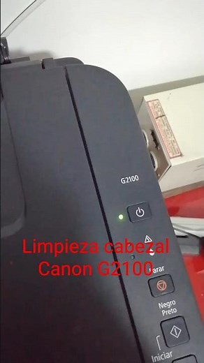 Limpieza de cabezal impresora Canon Pixma G2100 con un solo botón #shorts