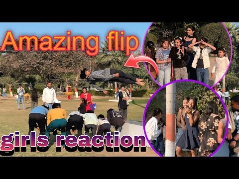 Amazing flip girls reaction video ll viral instagram flip video
