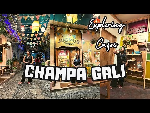 *Finally*😍Exploring Champa Gali, Saket || Cafe Jugmug Thela, Champa Gali || ExploreYourGlamLife