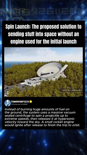 They’re Launching Satellites With a Giant Space Slingshot👀#technology #space #engineering