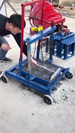 ​Manual Hollow Block Making Machine in Action