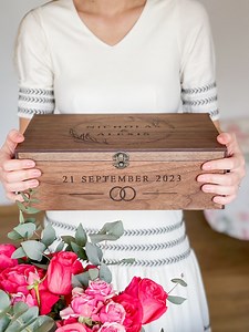 Custom Personalized Wooden Memory Keepsake Box - Christmas Valentine Gift Box for Him, Her, Boyfriend, Couple, Engagement Wedding Card Box - Etsy Canada