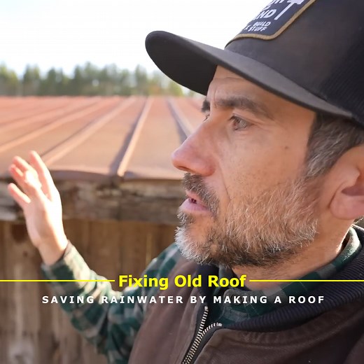 8.7K views · 166 reactions | One Step Closer to Saving Rain/ Fixing an Old Barn Roo #Saving #Rain #Fixing #roof #OLD #sow #Land #Build | Sow the Land | Facebook