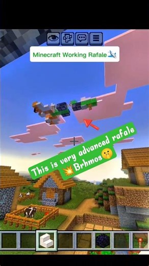 Fully Working Rafale Jet In Minecraft!