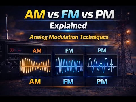 AM vs FM vs PM Explained | Analog Modulation Techniques in Communication Systems