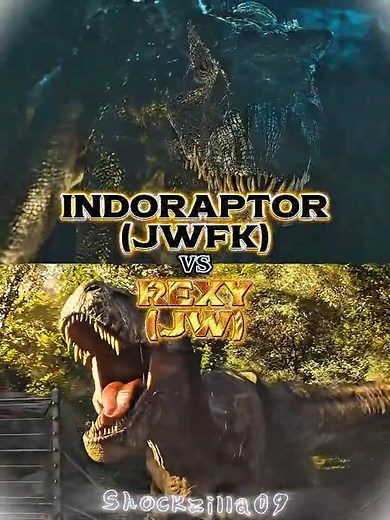 Rexy (JW) vs Indoraptor (JWFK) |#jurassicworld #jurassicpark #jurassicworld2fallenkingdom #shorts