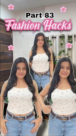 Genius Belt Hack Using a Hair Tie! 🔥 #FashionHack #Shorts Shruti Kothari | Fashion Hack for belt