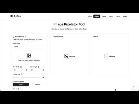 Image Pixelation Tutorial for Dottica