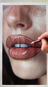 Simple way to draw The Lips . . fredziownik_art | Drawing Pen