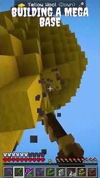 Building a MEGA Base in Hardcore Minecraft! #shorts