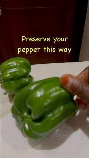 Best Way To Store Green Bell Peppers Longer #shorts #bellpeppers #foodpreservation