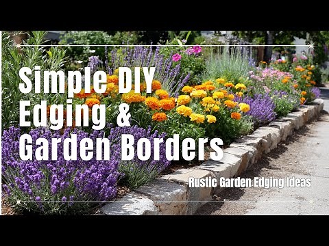 🌼 Simple DIY Edging and Garden Borders to Elevate Your Backyard’s Look