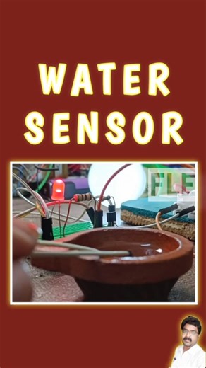 water activated led #diyelectronics #watersensor #relayswitch#shorts
