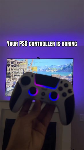 This controller upgraded my setup instantly 🎮🔥 RGB, Turbo mode, and works on EVERYTHING 👇 #PS5 #GamingController #techtok #tiktokgaming #ps5controller