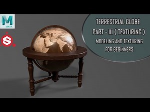 How To Texture Terrestrial Globe In Substance Painter (Part - 3) | Substance Painter Tutorial |