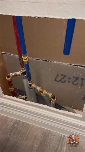 ThePlumbersPlunger on Instagram: "Rebuilding a PEX manifold to delete two PEX waterlines in the concrete slab and reroute them overhead through the attic. #plumbing #plumber #water #repair #fyp"