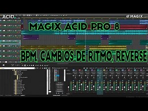🟢 Magix Acid Pro 8 💻Tutorial 1[Bpm, Cambios De Ritmo, Reverse] 2019 ✅