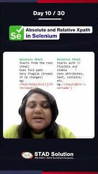 Selenium Day 10 | Relative vs Absolute XPath in Selenium #Shorts