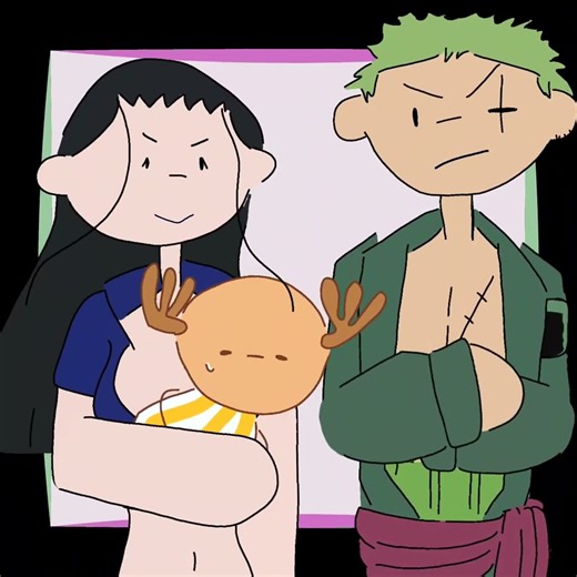 best trio robin x zoro x chopper #anime #art #onepiece #animationmeme #robinzorochopper #robin #zoro