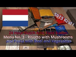 GARGANTUAN! Dutch Military 24 hour Artic Field Ration - Menu No 3 - MRE Taste Test Review