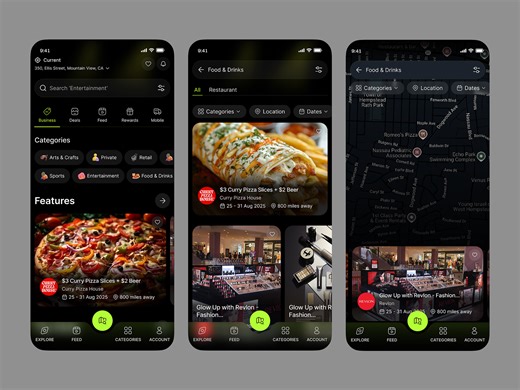 Local Discovery App | Mobile UI Design