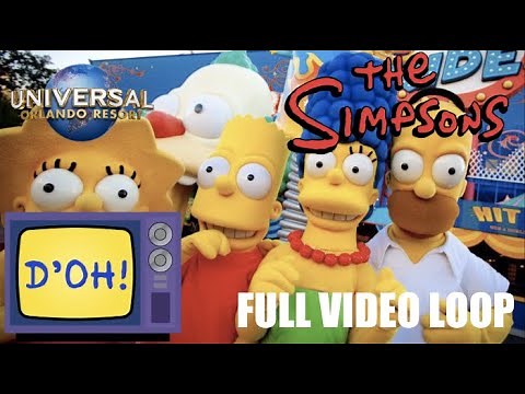 The Simpsons Restaurant Video Loop - Universal Studios Florida