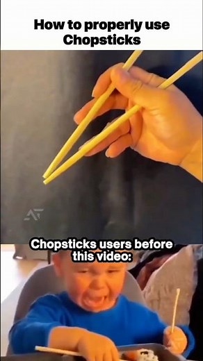 How to properly use chopsticks 🥢