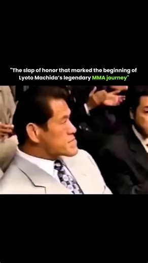 Knowledge.io on Instagram: "Moments after his first professional MMA victory in 2003, Lyoto Machida stands beside Antonio Inoki and receives the legendary Toukon Binta. What may look like a scolding is actually a deep sign of respect in Japanese fighting culture, meant to pass on fighting spirit, luck, and confidence. Machida accepts the slap calmly and bows, understanding its meaning. Years later, he would rise to become UFC Light Heavyweight Champion, even joking that the slap helped set his p